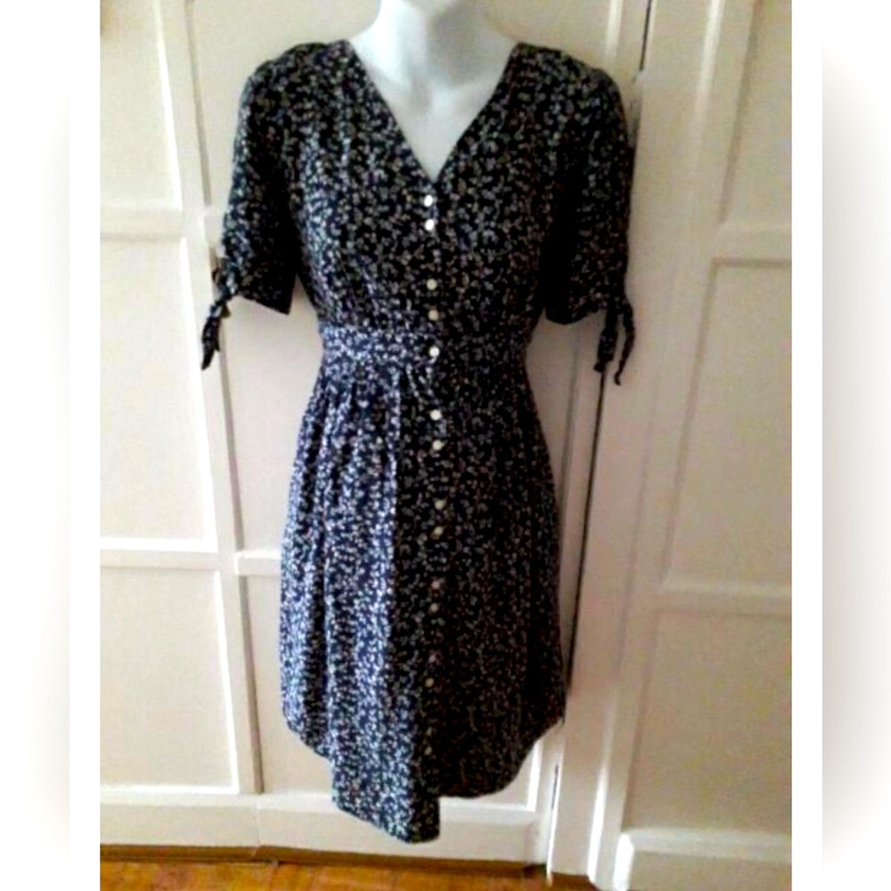Gap Maternity Print Button-Front Dress, size large